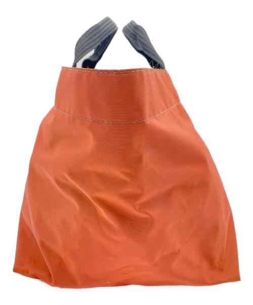 Herve Chapelier（エルベシャプリエ）Herve Chapelier (エルベシャプリエ) 舟形ハンドバッグ ブラウンの古着・服飾アイテム