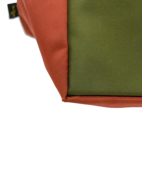 Herve Chapelier（エルベシャプリエ）Herve Chapelier (エルベシャプリエ) 舟形ハンドバッグ ブラウンの古着・服飾アイテム