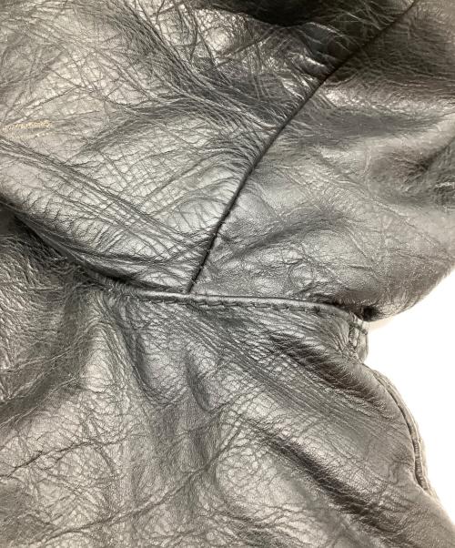BROOKS（ブルックス）BROOKS (ブルックス) ダブルレザージャケット ブラック サイズ:表記無しの古着・服飾アイテム