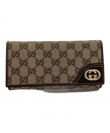 GUCCI（グッチ）の古着「3つ折り財布」｜ベージュ