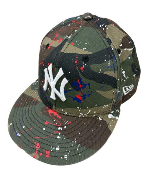 New Era（ニューエラ）New Era (ニューエラ) 59FIFTY NY YANKEES camouflage グリーン サイズ:SIZE 7 1/2(59.6cm)の古着・服飾アイテム