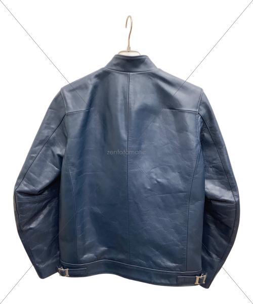 SUNSET BAY（サンセット ベイ）SUNSET BAY (サンセット ベイ) レザージャケット ブルー サイズ:3の古着・服飾アイテム