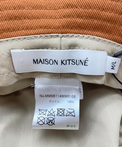 maison kitsune（メゾンキツネ）maison kitsune (メゾンキツネ) バケットハット オレンジの古着・服飾アイテム
