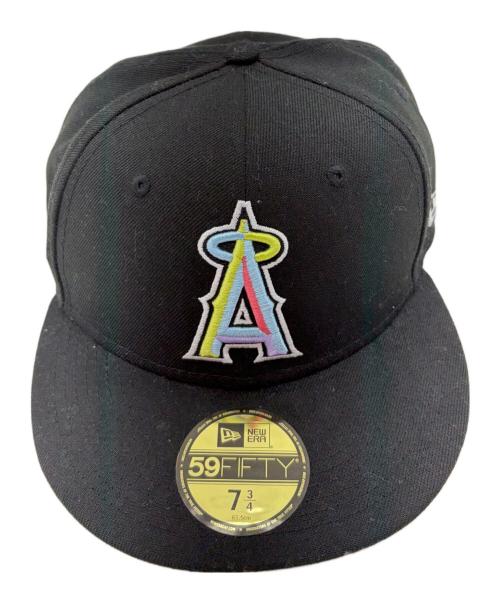 New Era（ニューエラ）New Era (ニューエラ) 59FIFTY LOS ANGELES ANGELS WORLD SERIES 2002 ブラック サイズ:SIZE 7 3/4(61.5cm)の古着・服飾アイテム