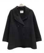 evernavyエバーネイビー）の古着「Pコート」｜ブラック