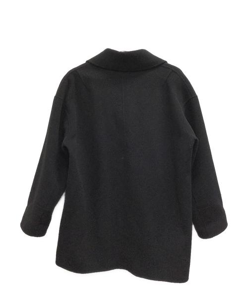 evernavy（エバーネイビー）evernavy (エバーネイビー) Pコート ブラック サイズ:Ｍの古着・服飾アイテム