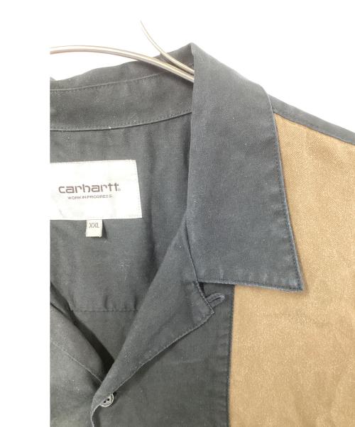 Carhartt WIP（カーハート ワーク イン プログレス）Carhartt WIP (カーハート ワーク イン プログレス) 半袖シャツ S/S DURANGO SHIRT ブラウン×ブラック サイズ:XXLの古着・服飾アイテム