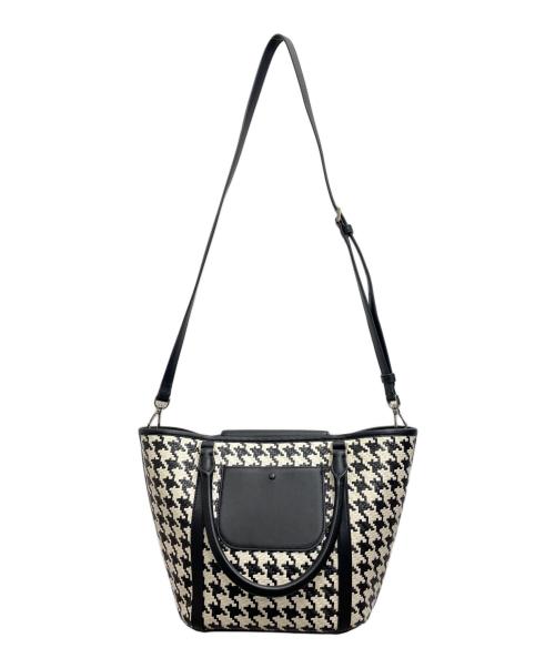 Kate Spade（ケイトスペード）Kate Spade (ケイトスペード) 2WAYバッグ ブラック×ホワイトの古着・服飾アイテム
