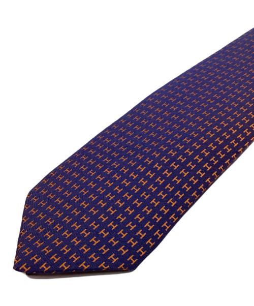 HERMES（エルメス）HERMES (エルメス) Hロゴネクタイ パープル サイズ:不明の古着・服飾アイテム