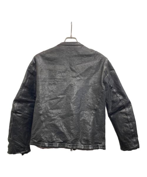 ISAMU KATAYAMA BACKLASH（イサムカタヤマ・バックラッシュ）ISAMU KATAYAMA BACKLASH (イサムカタヤマ・バックラッシュ) レザージャケット ブラック サイズ:Lの古着・服飾アイテム