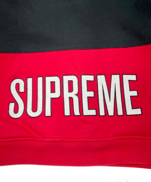 SUPREME（シュプリーム）SUPREME (シュプリーム) Champion (チャンピオン) プルオーバーパーカー ブラック×レッド サイズ:Ｍの古着・服飾アイテム