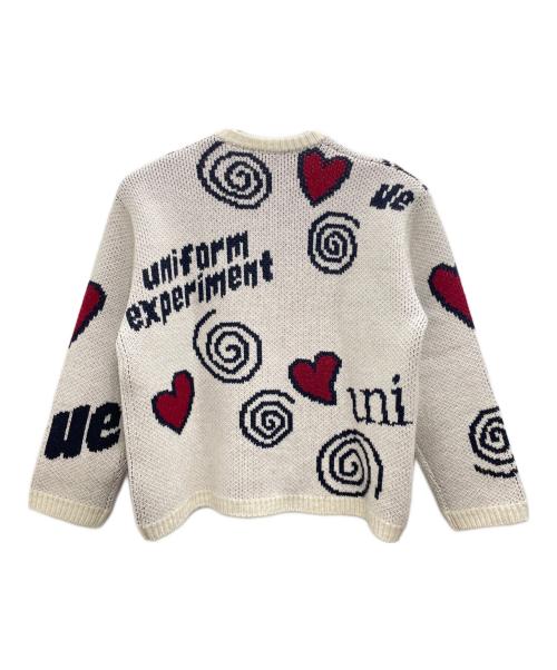 uniform experiment（ユニフォームエクスペリメント）uniform experiment (ユニフォームエクスペリメント) 厚手ニット ホワイト サイズ:FREEの古着・服飾アイテム