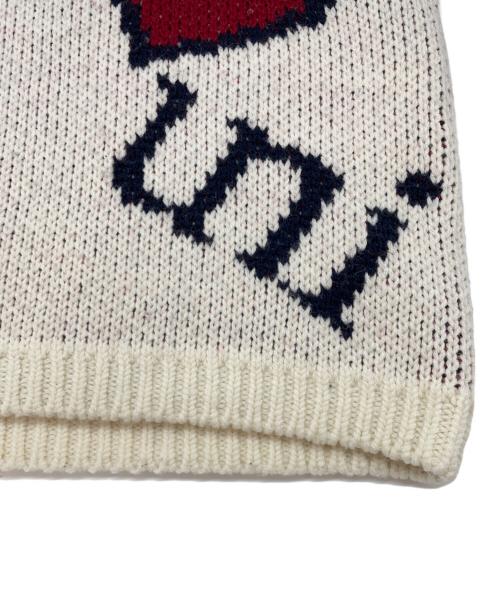 uniform experiment（ユニフォームエクスペリメント）uniform experiment (ユニフォームエクスペリメント) 厚手ニット ホワイト サイズ:FREEの古着・服飾アイテム