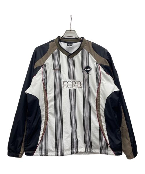 F.C.R.B.（エフシーレアルブリストル）F.C.R.B. (エフシーレアルブリストル) ナイロンピステ ホワイト×ブラウン サイズ:XLの古着・服飾アイテム