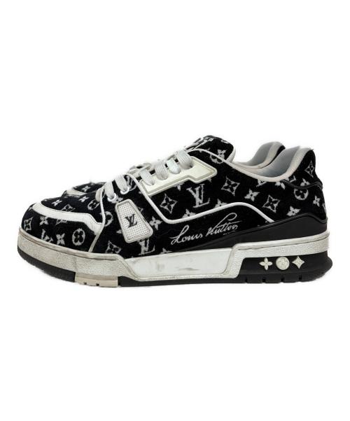 LOUIS VUITTON（ルイ ヴィトン）LOUIS VUITTON (ルイ ヴィトン) スニーカー LVトレイナー ブラック サイズ:US8の古着・服飾アイテム