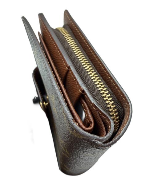 LOUIS VUITTON（ルイ ヴィトン）LOUIS VUITTON (ルイ ヴィトン) 2つ折り財布 モノグラム ポルトパピエ・ジップ ブラウンの古着・服飾アイテム