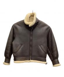 Bellezza Uomo Collection（ベレッツァ・ウォモ・コレクション）の古着「ムートンジャケット」｜ブラウン