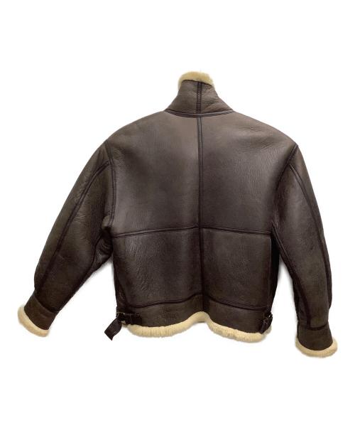 Bellezza Uomo Collection（ベレッツァ・ウォモ・コレクション）Bellezza Uomo Collection (ベレッツァ・ウォモ・コレクション) ムートンジャケット ブラウン サイズ:Lの古着・服飾アイテム
