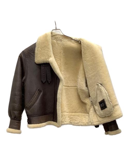 Bellezza Uomo Collection（ベレッツァ・ウォモ・コレクション）Bellezza Uomo Collection (ベレッツァ・ウォモ・コレクション) ムートンジャケット ブラウン サイズ:Lの古着・服飾アイテム