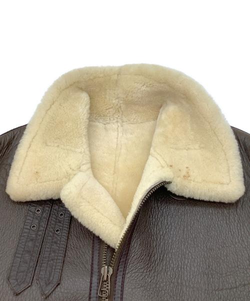 Bellezza Uomo Collection（ベレッツァ・ウォモ・コレクション）Bellezza Uomo Collection (ベレッツァ・ウォモ・コレクション) ムートンジャケット ブラウン サイズ:Lの古着・服飾アイテム