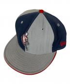 New Eraニューエラ）の古着「59FIFTY NBA BROOKLYN NETS」｜グレー×ネイビー