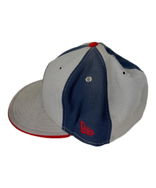 New Era（ニューエラ）New Era (ニューエラ) 59FIFTY NBA BROOKLYN NETS グレー×ネイビー サイズ:SIZE 7 5/8(60.6cm)の古着・服飾アイテム