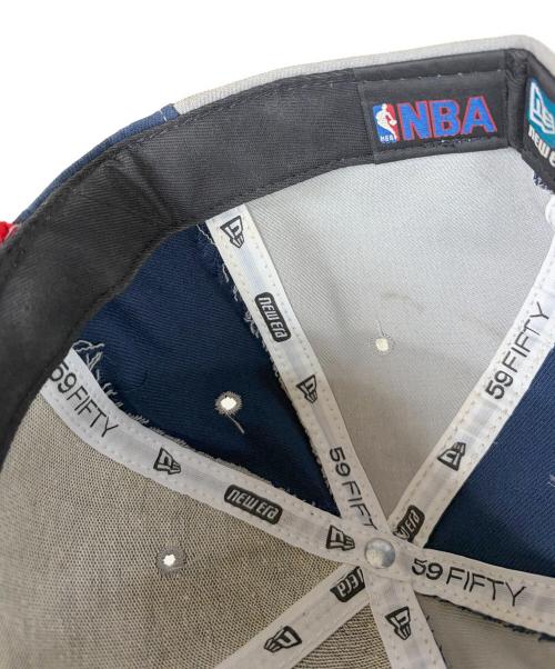 New Era（ニューエラ）New Era (ニューエラ) 59FIFTY NBA BROOKLYN NETS グレー×ネイビー サイズ:SIZE 7 5/8(60.6cm)の古着・服飾アイテム