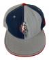 New Era (ニューエラ) 59FIFTY NBA BROOKLYN NETS グレー×ネイビー サイズ:SIZE 7 5/8(60.6cm)：3000円