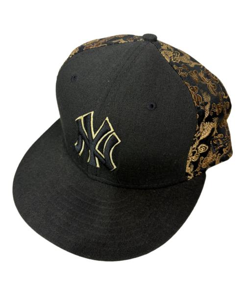 New Era（ニューエラ）New Era (ニューエラ) 59FIFTY NY YANKEES 和柄龍 ブラック サイズ:7 1/2(59.6cm)の古着・服飾アイテム