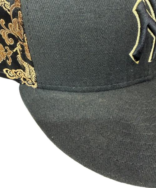 New Era（ニューエラ）New Era (ニューエラ) 59FIFTY NY YANKEES 和柄龍 ブラック サイズ:7 1/2(59.6cm)の古着・服飾アイテム
