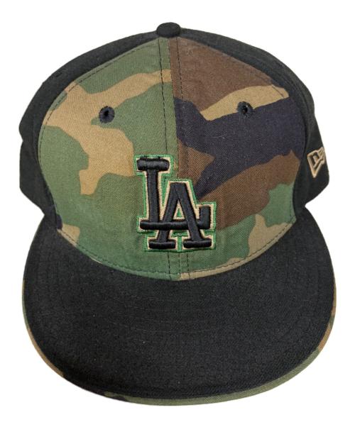 New Era（ニューエラ）New Era (ニューエラ) 59FIFTY LA DODGERS CAMO グリーン サイズ:SIZE 7 5/8(60.6cm)の古着・服飾アイテム