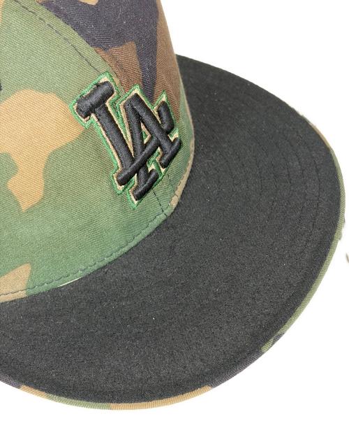 New Era（ニューエラ）New Era (ニューエラ) 59FIFTY LA DODGERS CAMO グリーン サイズ:SIZE 7 5/8(60.6cm)の古着・服飾アイテム