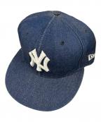 New Eraニューエラ）の古着「59FIFTY NY YANKEES DENIM」｜インディゴ