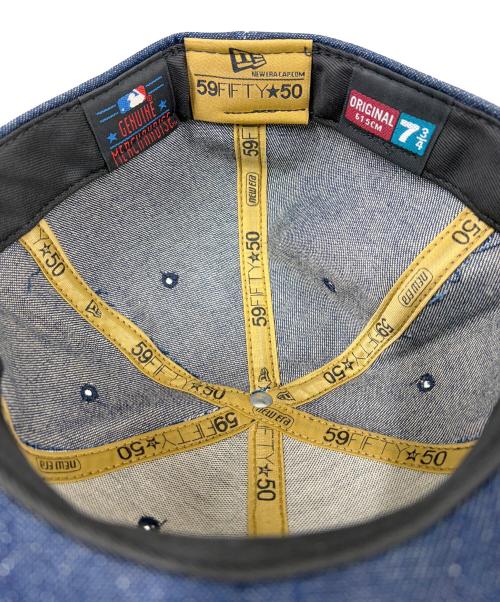 New Era（ニューエラ）New Era (ニューエラ) 59FIFTY NY YANKEES DENIM インディゴ サイズ:SIZE 7 3/4(61.5cm)の古着・服飾アイテム