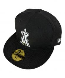 New Era（ニューエラ）の古着「59FIFTY LOS ANGELES ANGELS」｜ブラック