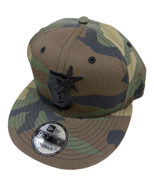 New Era（ニューエラ）New Era (ニューエラ) 9FIFTY 横浜DeNAベイスターズ B LOGO CAMO オリーブ サイズ:SNAPBACKの古着・服飾アイテム