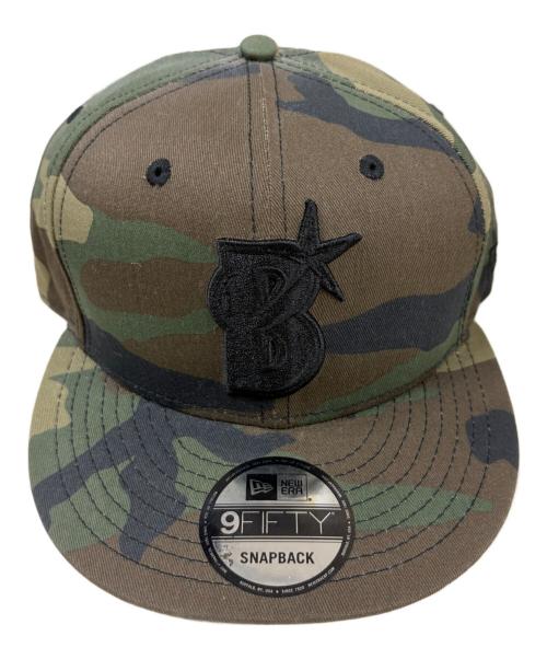 New Era（ニューエラ）New Era (ニューエラ) 9FIFTY 横浜DeNAベイスターズ B LOGO CAMO オリーブ サイズ:SNAPBACKの古着・服飾アイテム