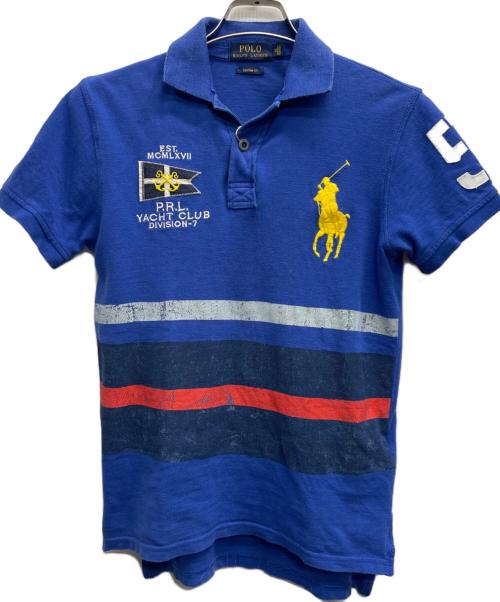 POLO RALPH LAUREN（ポロ・ラルフローレン）POLO RALPH LAUREN (ポロ・ラルフローレン) ポロシャツ ブルー サイズ:XSの古着・服飾アイテム