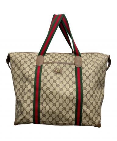 GUCCI ボストンバック 中古・古着通販】GUCCI (グッチ) ボストンバッグ ベージュ｜ブランド