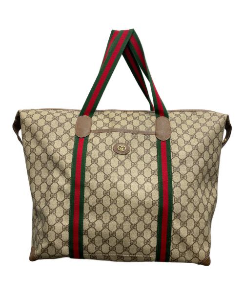 GUCCI（グッチ）GUCCI (グッチ) ボストンバッグ ベージュの古着・服飾アイテム