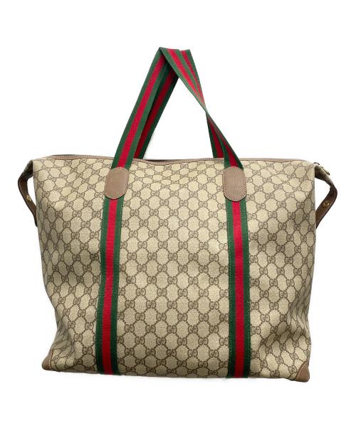 GUCCI（グッチ）GUCCI (グッチ) ボストンバッグ ベージュの古着・服飾アイテム