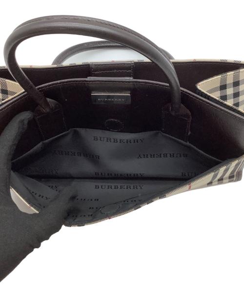 BURBERRY（バーバリー）BURBERRY (バーバリー) ハンドバッグ ベージュの古着・服飾アイテム
