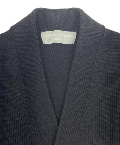 COMME des GARCONS HOMME（コムデギャルソン オム）COMME des GARCONS HOMME (コムデギャルソン オム) ニットカーディガン ブラック サイズ:表記無しの古着・服飾アイテム