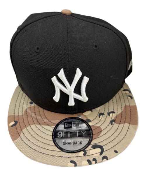 New Era（ニューエラ）New Era (ニューエラ) 9FIFTY NY YANKEES CAMO ブラック×ベージュ サイズ:SNAPBACKの古着・服飾アイテム