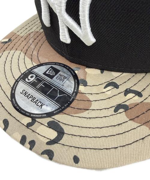 New Era（ニューエラ）New Era (ニューエラ) 9FIFTY NY YANKEES CAMO ブラック×ベージュ サイズ:SNAPBACKの古着・服飾アイテム