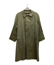 Aquascutum（アクアスキュータム）の古着「ステンカラーコート」｜オリーブ