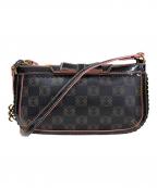 LOEWEロエベ）の古着「PVCショルダーバッグ」｜ブラック×ピンク
