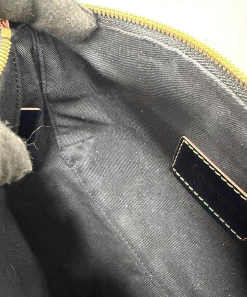 LOEWE（ロエベ）LOEWE (ロエベ) PVCショルダーバッグ ブラック×ピンクの古着・服飾アイテム
