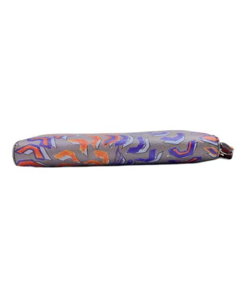 Vivienne Westwood（ヴィヴィアンウエストウッド）Vivienne Westwood (ヴィヴィアンウエストウッド) ジップラウンドウォレットマンホール グレー×マルチカラーの古着・服飾アイテム