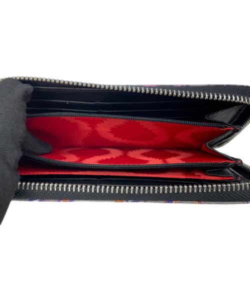 Vivienne Westwood（ヴィヴィアンウエストウッド）Vivienne Westwood (ヴィヴィアンウエストウッド) ジップラウンドウォレットマンホール グレー×マルチカラーの古着・服飾アイテム